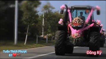 Đám Cưới Rước Dâu bằng Siêu Xe Máy Cày #chuyenla
