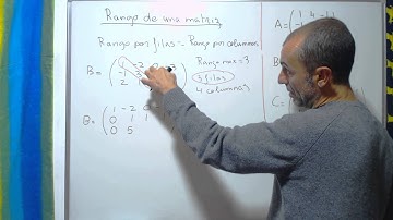 15-Rango de una matriz. Método de Gauss