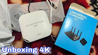 UNIVERSAL POWER BANK 12V 4K UNBOXING VIDEO 🥰 / Router Power Bank 12v Unboxing Video 😍