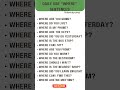Spoken English Class | 15 Daily Use “WHERE” Sentences | Daily Use Sentences #englishlearning