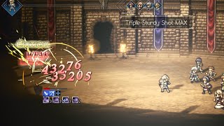 Largo vs 3 & 4-stars! (No 5-star and free accessories only challenge) | Octopath Traveler: CotC