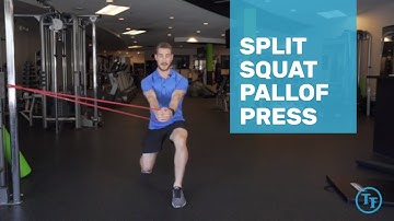 How to do a  Split Squat Pallof Press