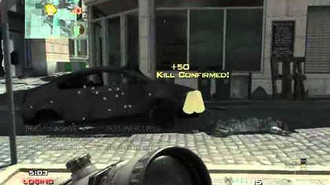 Call of Duty MW3 - Quickscopes Followed By Triple Kill 1 Bullet
