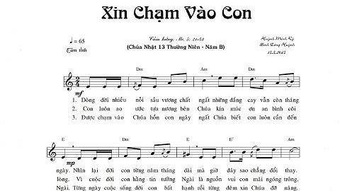 Xin Chạm Vào Con || Huỳnh Minh Kỳ - Đinh Công Huỳnh ( Hiệp Lễ Chúa Nhật 13 Thường Niên Năm B )