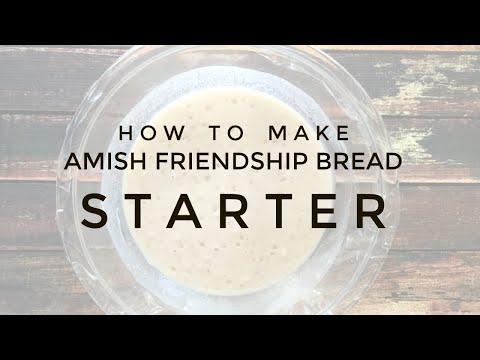 How to Make Amish Friendship Bread Starter Recipe
