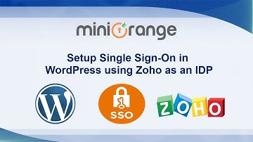 Zoho Single Sign-On (SSO) | Zoho SSO (Login) into WordPress with OAuth /OpenID Connect Plugin