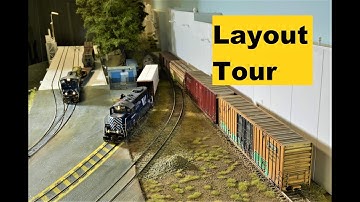 Model Railroad Shelf Layout Tour 2023 | River Road | Boomer Diorama