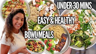 A WEEK OF DINNERS AT HOME! 7 EASY/HEALTHY BOWL MEALS