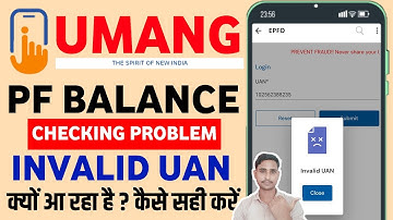 How to Fix Umang App Invalid UAN problem 🚫 || Umang App PF Check invalid UAN Problem kaise thik kare