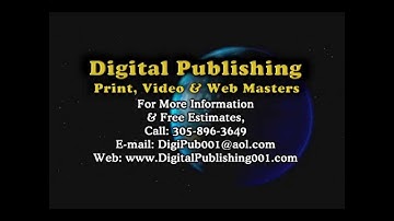 Digital Publishing Print, Video & Web Masters, Web, TV, Radio & Print. Your One Stop Shop