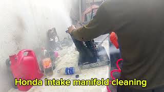 Toyota and Honda car intake manifold cleaning