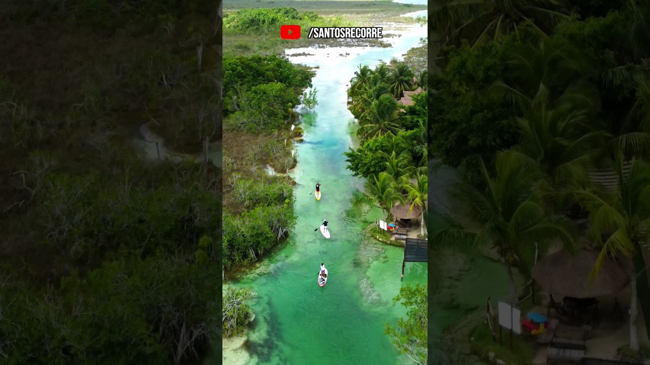 🔺XUL HA BACALAR 🤩 Laguna de los 7 COLORES 😱 ¡impresionante! #shorts #short #shortvideo #shortsfeed