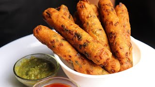 Crispy Poha Fingers Snack Recipe | Quick and easy Snack