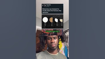 Measuring cups designed to visually depict the fractions they represent...