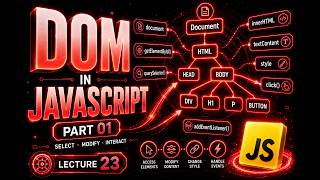 JavaScript DOM Tutorial 2026 | Window Object, DOM Manipulation & Query Selector | Lecture 23