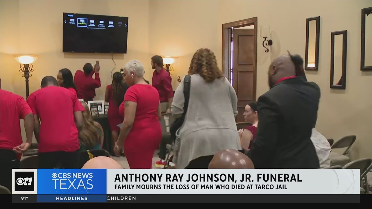 Funeral held for inmate who died in tarrant county jail youtube