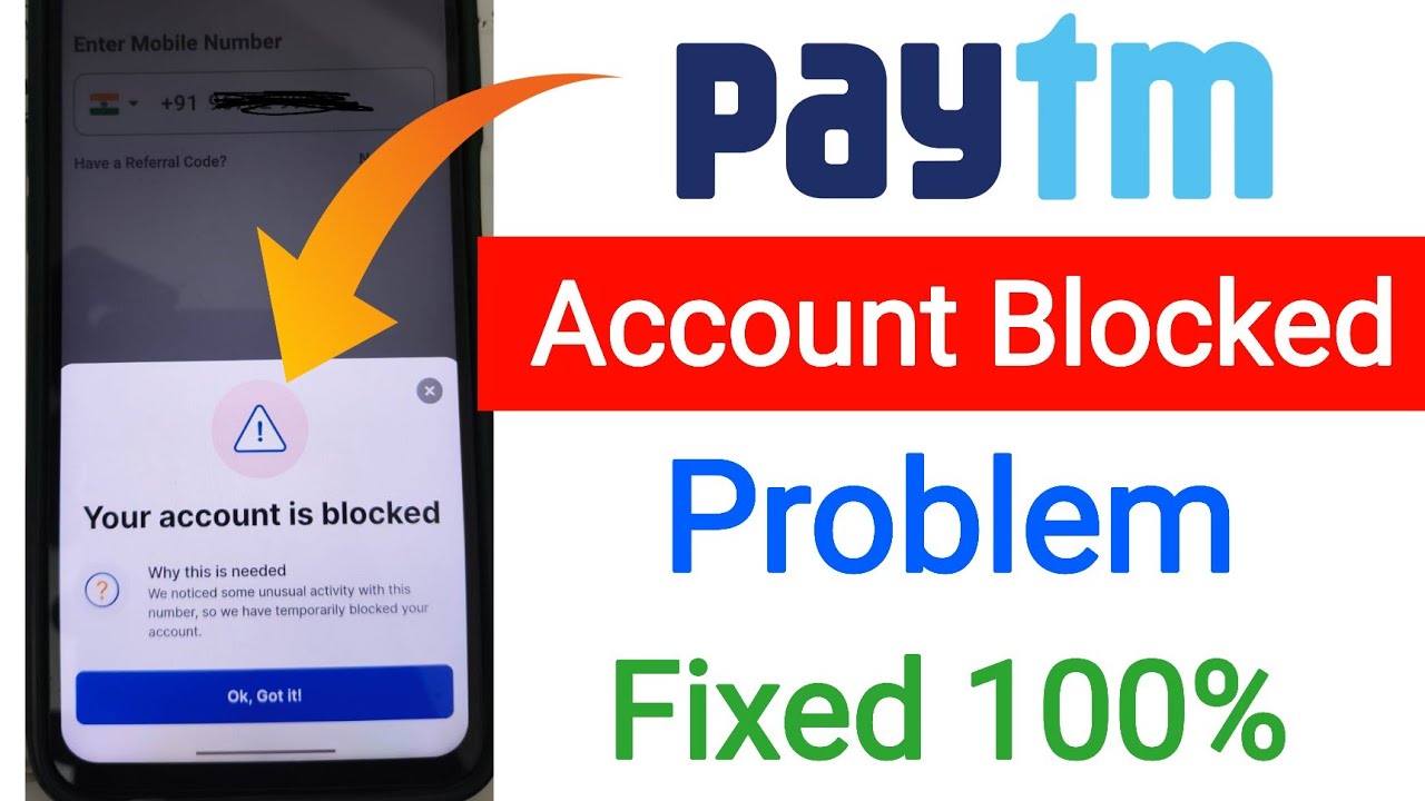 Paytm login problem your account is blocked ||Paytm login your account is blocked why this is needed