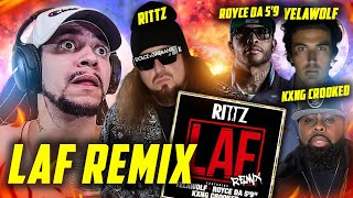 THIS IS A BANGER!!!! Rittz ft Yelawolf, Royce Da 5'9, Kxng Crooked - LAF RMX (LIVE REACTION)