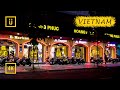 Shopping streets of nocturnal District 1 Ho Chi Minh City, Vietnam. Binaural Audio [4K walking tour]