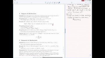 Distribution theory - Lecture 3