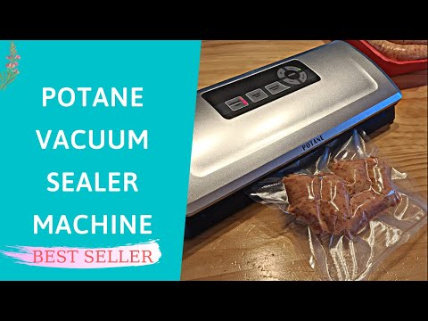 POTANE Pro Vacuum Food Sealer Machine 8-In-1 Easy Modes Dry Moist Soft  Delicates