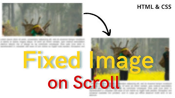 Fixed Background Image on Scrolling | Parallax Effect | HTML & CSS
