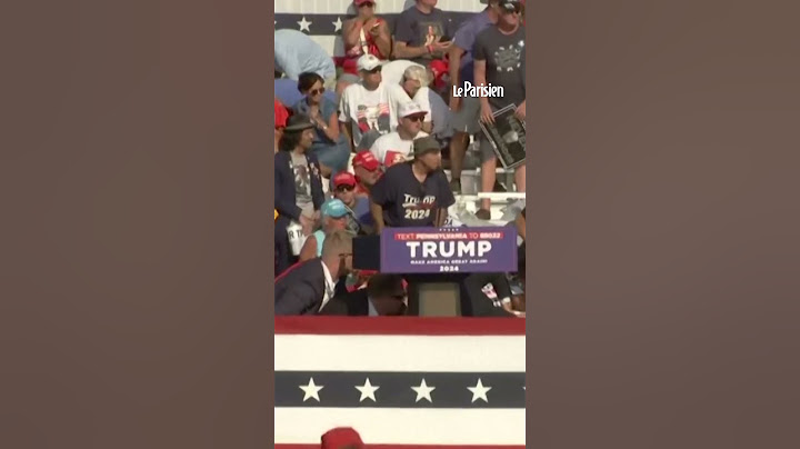 Les images de la tentative d’assassinat sur Donald Trump en plein meeting