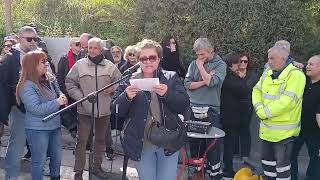 Ομιλία της Ελ. Κορδονέλλη στην κινητοποίηση για τα καζάνια του θανάτου στη Δραπετσώνα και το Πέραμα