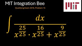 MIT 2018 Integration Bee Qualifying Exam, Problem 15