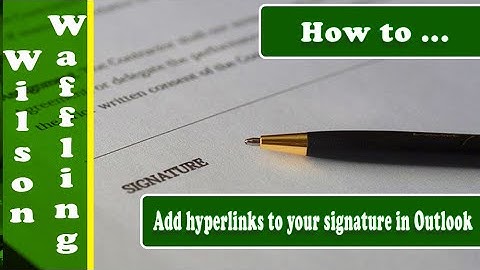 How to Add Social Media links to Outlook Signatures