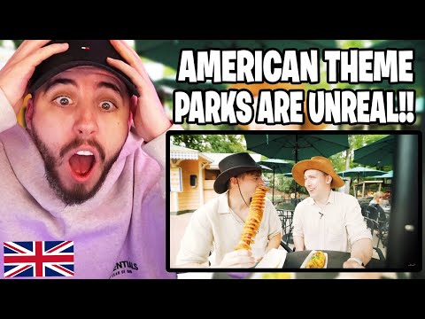 Brit Reacts to Brits visit an American Amusement Park!