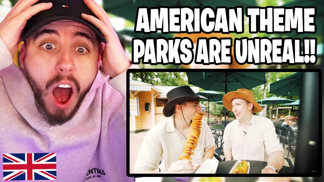 Brit Reacts to Brits visit an American Amusement Park!
