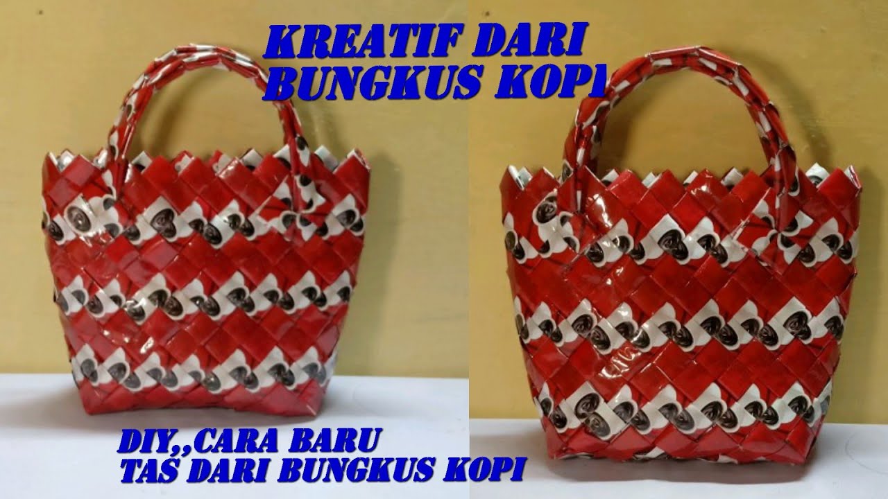 kreatif tas dari bungkus kopi//cara baru