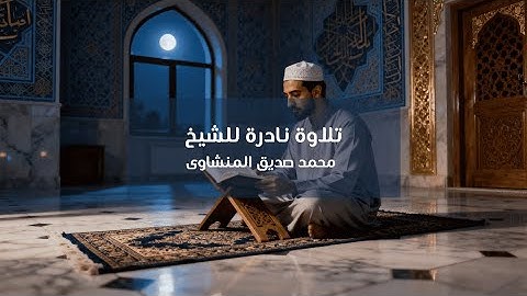 تسجيل نادر للشيخ محمد صديق المنشاوي | تلاوة عطرة تهز المشاعر