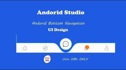 How to create bottom navigation with animation in android studio.