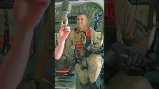 inside flying rescue chopper firefighter