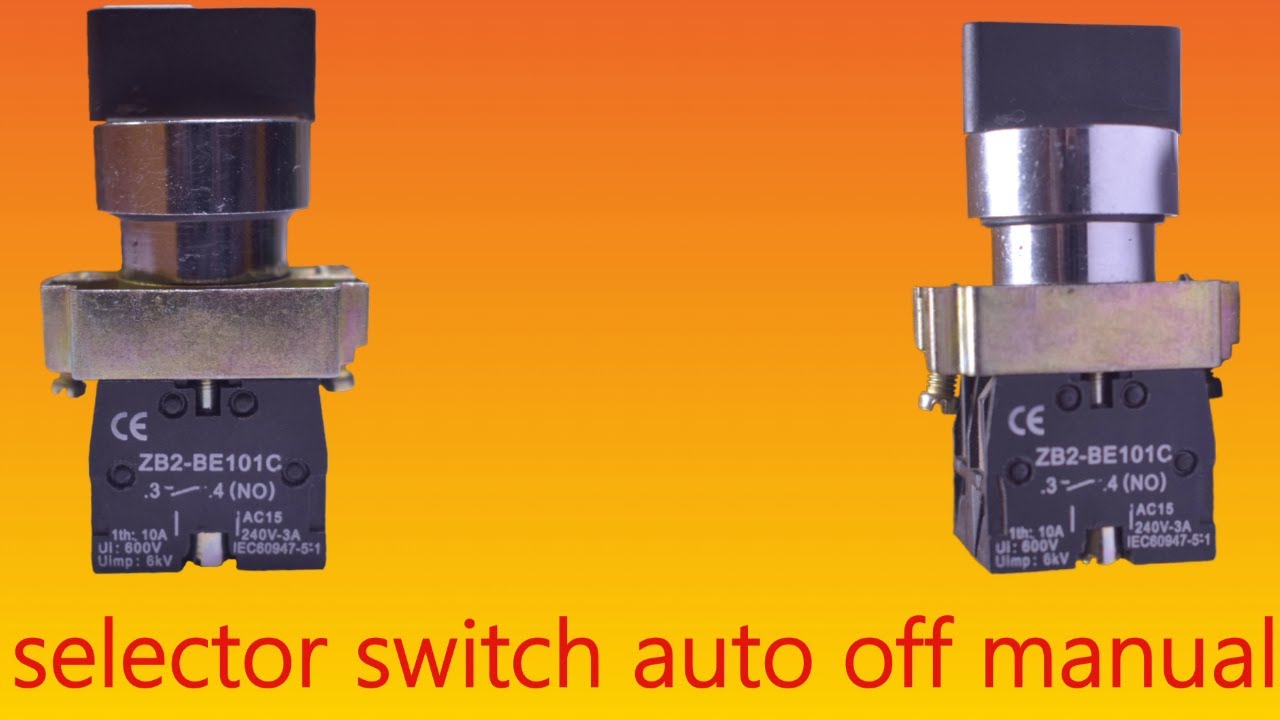 selector switch auto off manual - YouTube