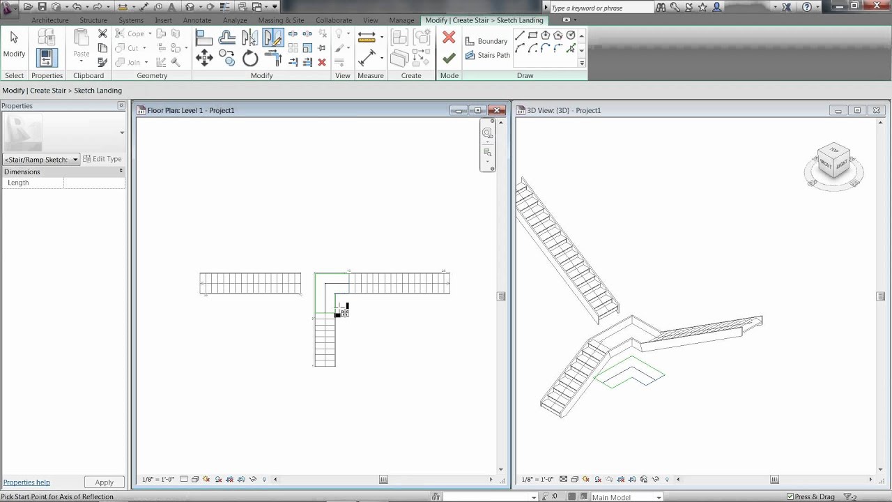 07-Component-Based Stair - Multiple Runs to the Same Floor Level - YouTube