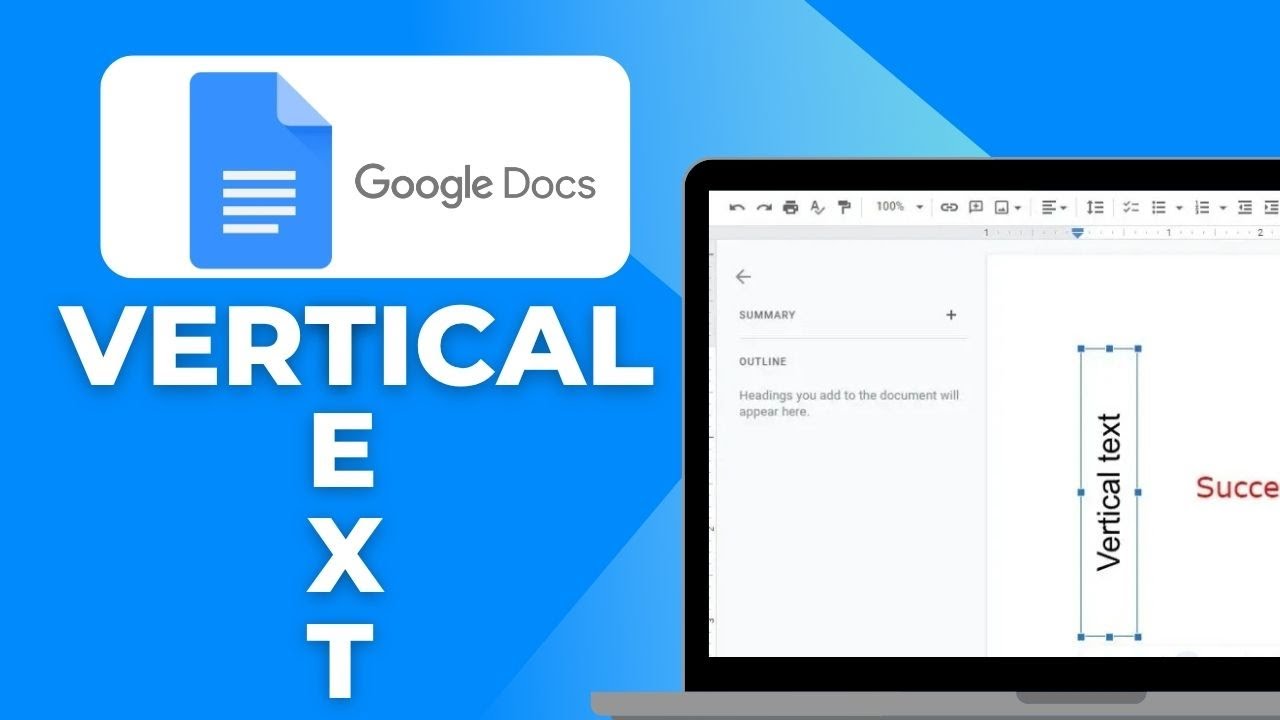 How To Make Text Vertical in Google Docs - YouTube