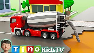 Bridge Construction & Road Repair Animation Compilation Excavator, Dump Truck, Cement Truck & More