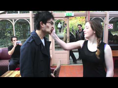 Girls slap crazy guy - Funny