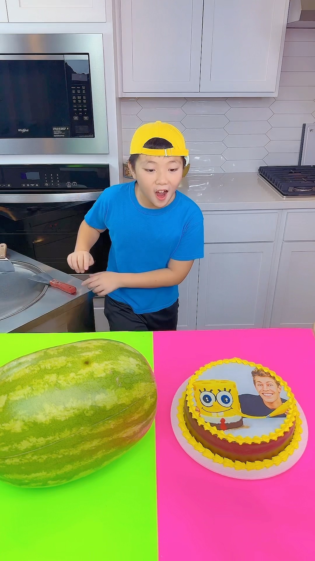 Ben Azelart cake vs Spicy sauce ice cream challenge!? #funny by Ethan Funny Family
