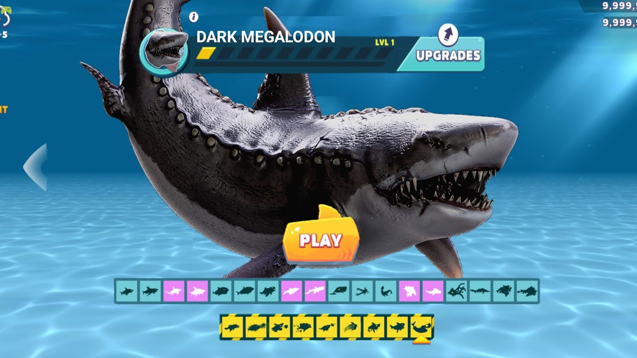 HUNGRY SHARK EVOTULION NEW DARK MEGALODON COMING SOON GIANT SHARK