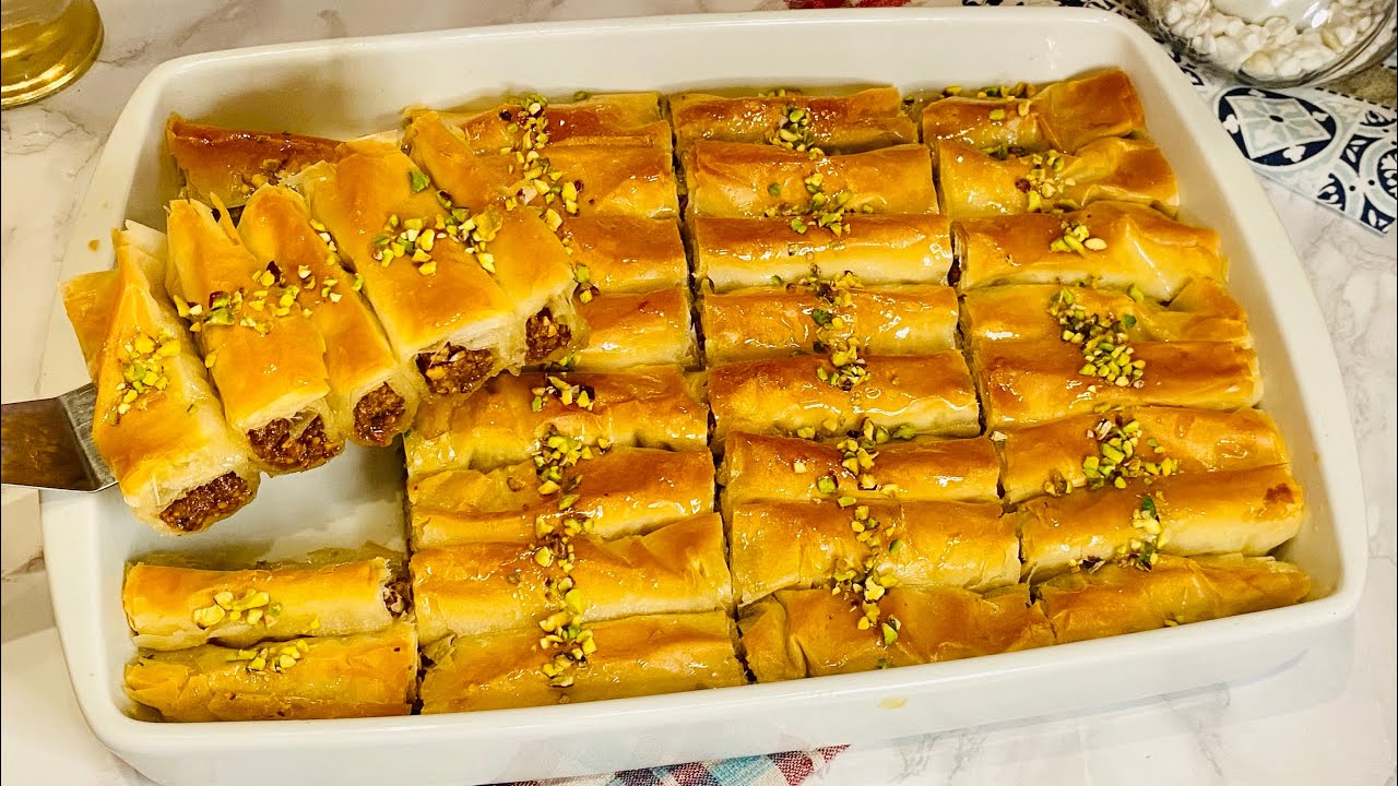 بقلاوة تركية بحشوة لذيذة😋سريعةالتحضير ⌛️تستحق التجربة/معسلات رمضان 🌙baklawa turc