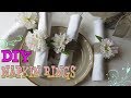 DIY Flower Napkin Rings Using Paper Towel Tube|EverydayFun