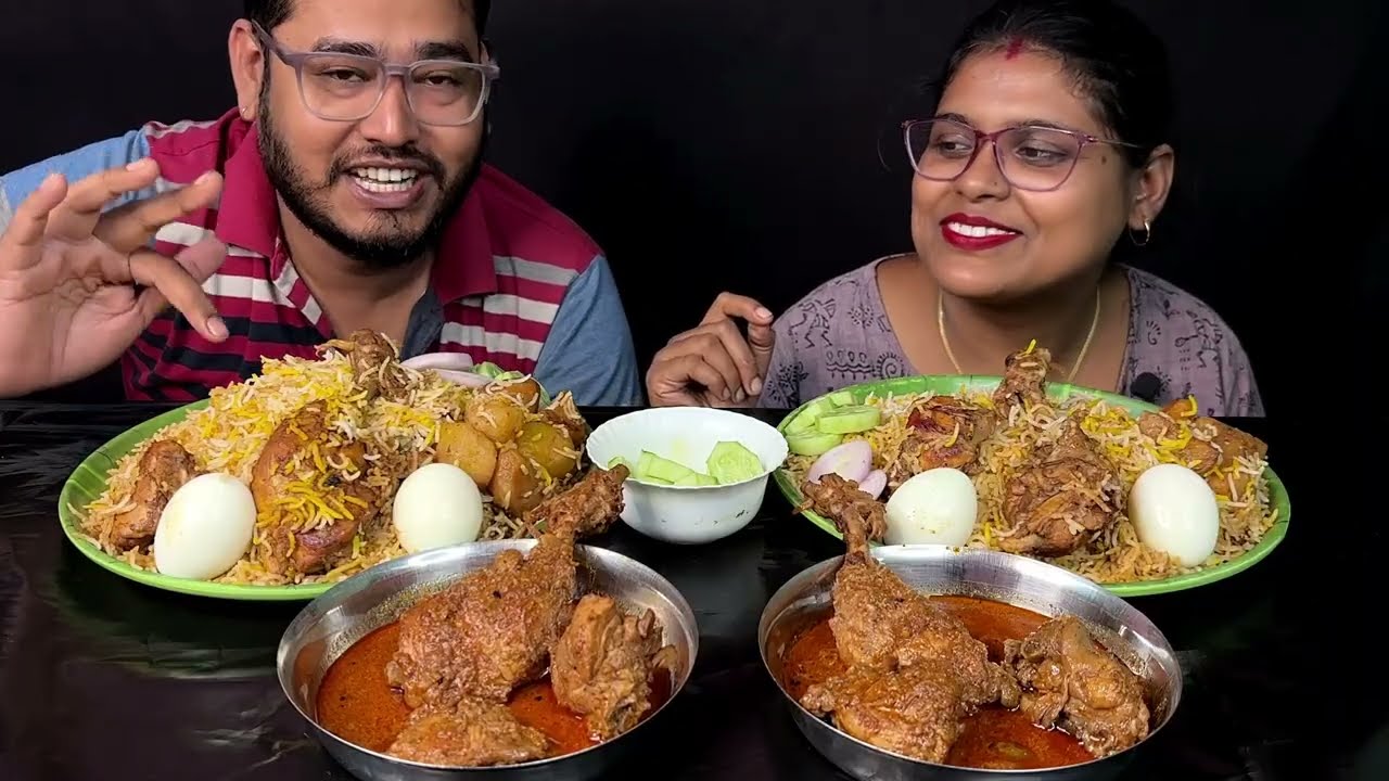 2kg biriyani and chicken  kosha eating challenge