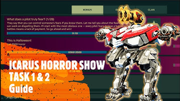 WAR ROBOTS ICARUS HORROR SHOW EVENT || TASK 1 AND 2 || GUIDE