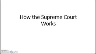 Judicial Branch part 2