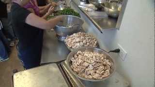Volunteers Prepare Meal For Hundreds Of San Diego Homeless People Downtown