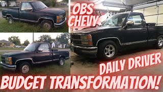 1992 Chevrolet Silverado Transformation! From Junk to Jewel! Daily Driver OBS SWB Build!